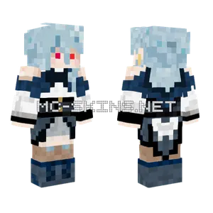 Kekwwwwwww Blue Hair Girl Minecraft skin
