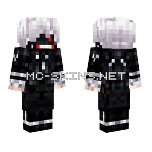 Ken Kaneki Aogiri Minecraft skin