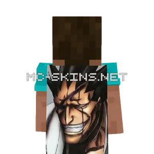 Kenpachi Zaraki cape, outside and lining
