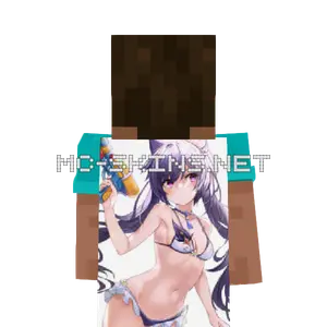 Keqing Bikini cape, outside and lining