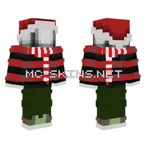 Killer Creeper Navidad Minecraft skin