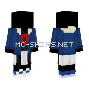 Killer Sans Clothes Template Minecraft skin