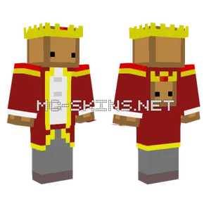 King Box Minecraft skin