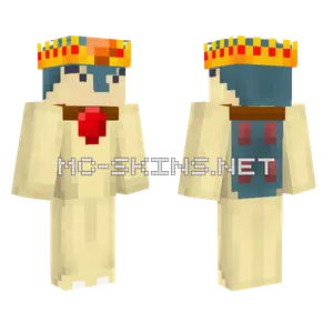King Cyndaquil Minecraft skin