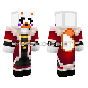 King Lolbit Minecraft skin
