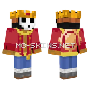 King Shy Guy D Luffy Minecraft skin