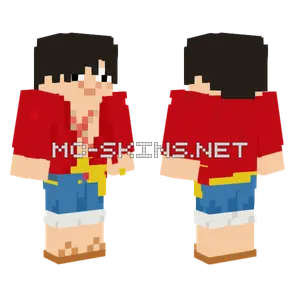 Kipnugget Luffy Minecraft skin