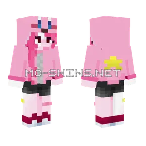 Kirby Pink Outfit Minecraft skin