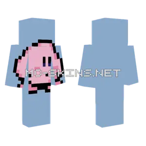 Kirby Pixel Art Minecraft skin