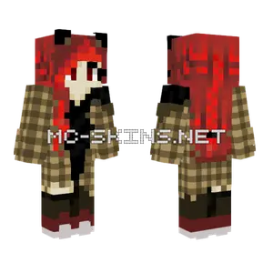Kitkallisto Flanell Dragon Wings Minecraft skin
