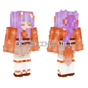 Kitsune Girl Minecraft skin