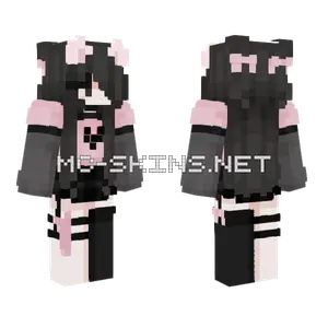 Kitty Egirl Minecraft skin