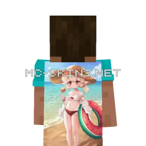 Klee Swimsuit cape, outside and lining