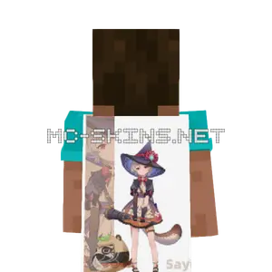Klee Witch cape, outside and lining