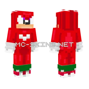 Knuckles Minecraft skin