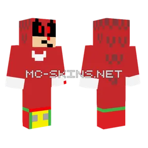 Knuckles EXE Minecraft skin