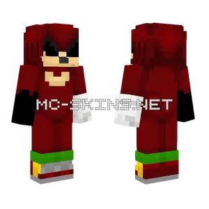 Knuckles of Triple Trouble Minecraft skin