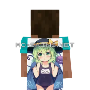 Koishi Komeiji Swimsuit cape, outside and lining