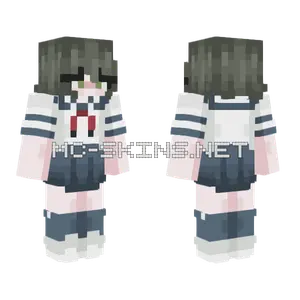Komaru Naegi School Uniform Minecraft skin