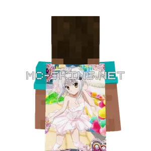 Koneko Toujou Wedding Dress cape, outside and lining