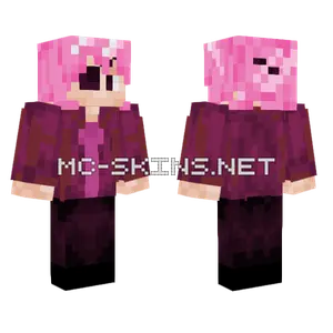 Kov Pink Hair Minecraft skin