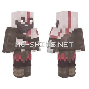 Kratos God Of War Minecraft skin