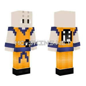 Krillin Orange Outfit Minecraft skin