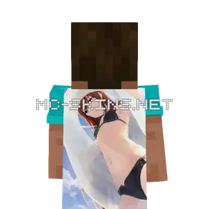 Kurisu Makise Bikini cape, outside and lining