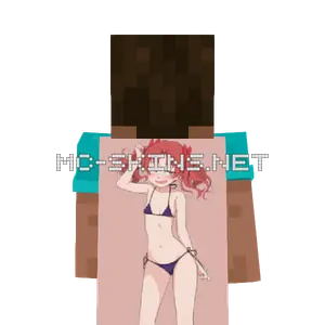 Kuroko Shirai Bikini cape, outside and lining