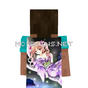 Kuroko Shirai Kimono cape, outside and lining