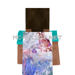 Kuroko Shirai Wedding Dress cape, outside and lining