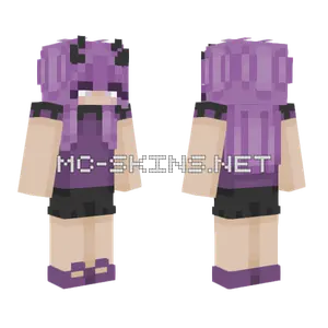 Kuromi Minecraft skin