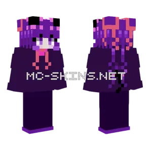 Kuromi Minecraft skin