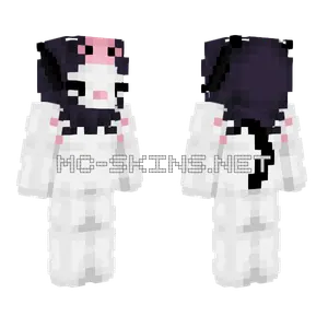 Kuromi Cat Girl Minecraft skin