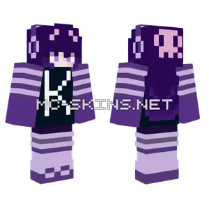 Kuromi Girl Minecraft skin
