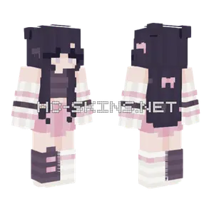 Kuromi Girl RCE Minecraft skin
