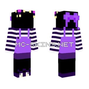 Kuromi Outfit Base Minecraft skin