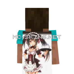 Kurumi Tokisaki Maid cape, outside and lining