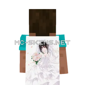 Kurumi Tokisaki Wedding Dress cape, outside and lining