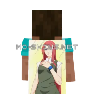 Kushina Uzumaki cape, outside and lining