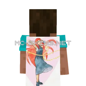 Kushina Uzumaki Dress cape, outside and lining