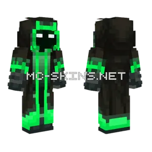 Kyber Green Glow Minecraft skin