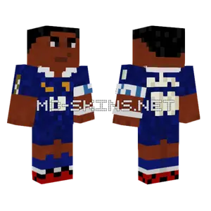Kylian Mbappe Footballer Minecraft skin