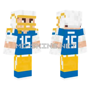 Ladd McConkey MFL Minecraft skin