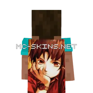 Lain Iwakura cape, outside and lining