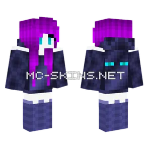 Lalaland2 Purple Hair Girl Minecraft skin
