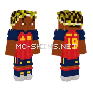 Lamine Yamal 2026 Spain Suit Minecraft skin