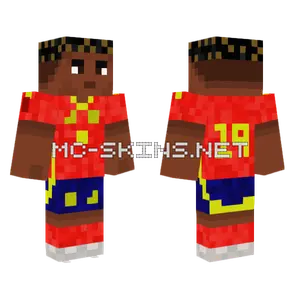 Lamine Yamal Euro 2024 Minecraft skin