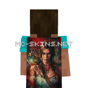 Lara Croft cape, outside and lining