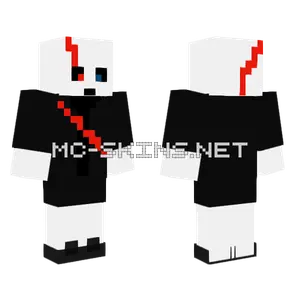 Last Breath Gaster Phase 4 Minecraft skin